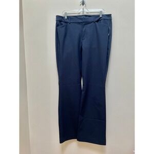 Old Navy W Pants 16 Navy Blue Pixie Flare High-Rise Secret-Smooth Pockets NWT